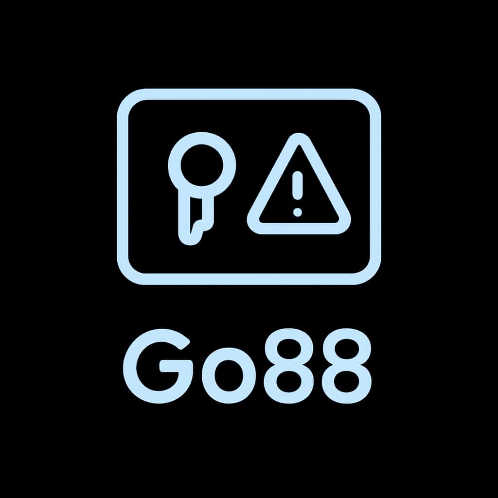 A badge icon representing Go88 login troubleshooting.