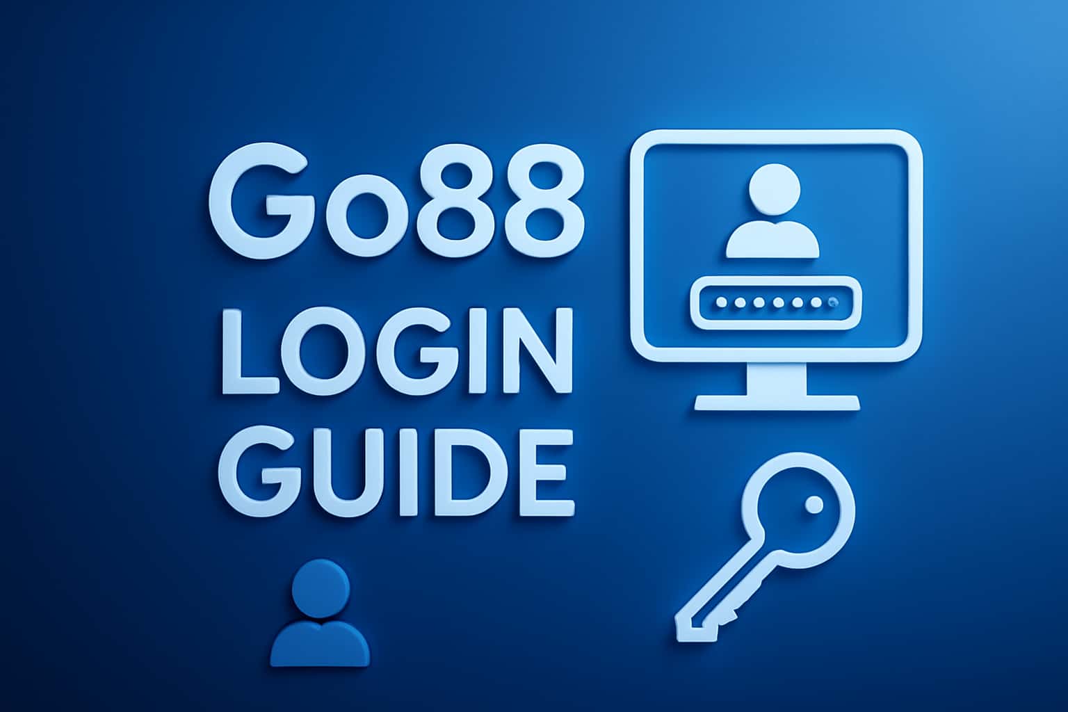 A futuristic representation of the Go88 Login Guide with elements depicting security and access.