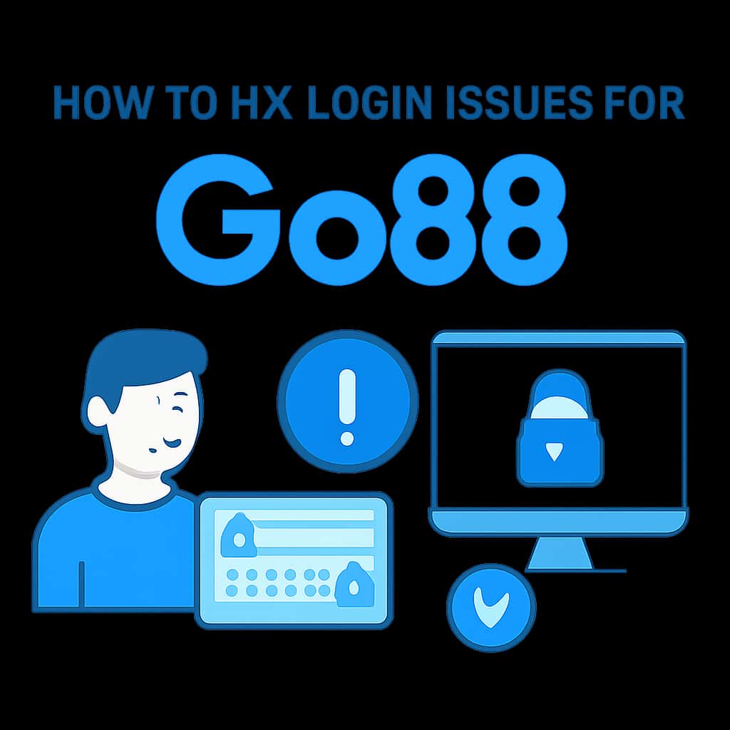 An educational diagram about troubleshooting Go88 login problems.