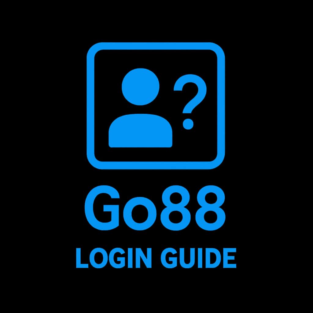 An icon signifying the Go88 Login Guide with a blue theme.