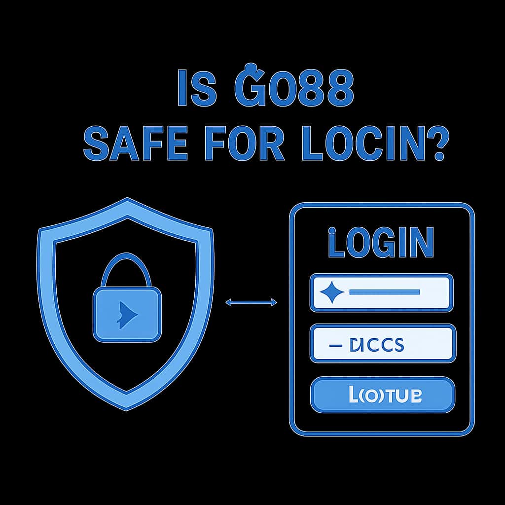 An informative diagram illustrating Go88's login safety measures.