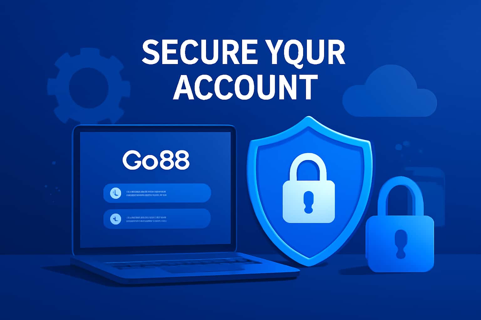 An informative image showcasing the security measures for a Go88 account.